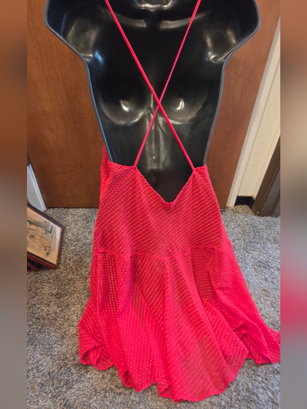 Lindsey Roscoe Vintage Sheer Chemise Lingerie  SzM - Picture 7 of 10